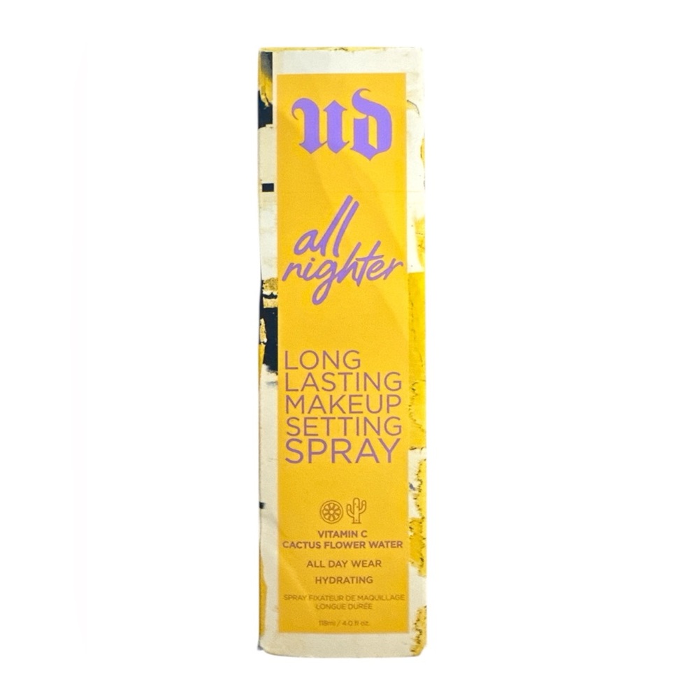 Urban Decay All Nighter Setting Spray Vit C-Cactus flower water NIB discontinued